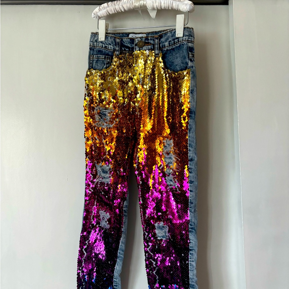 Lola + the Boys sequin jeans
